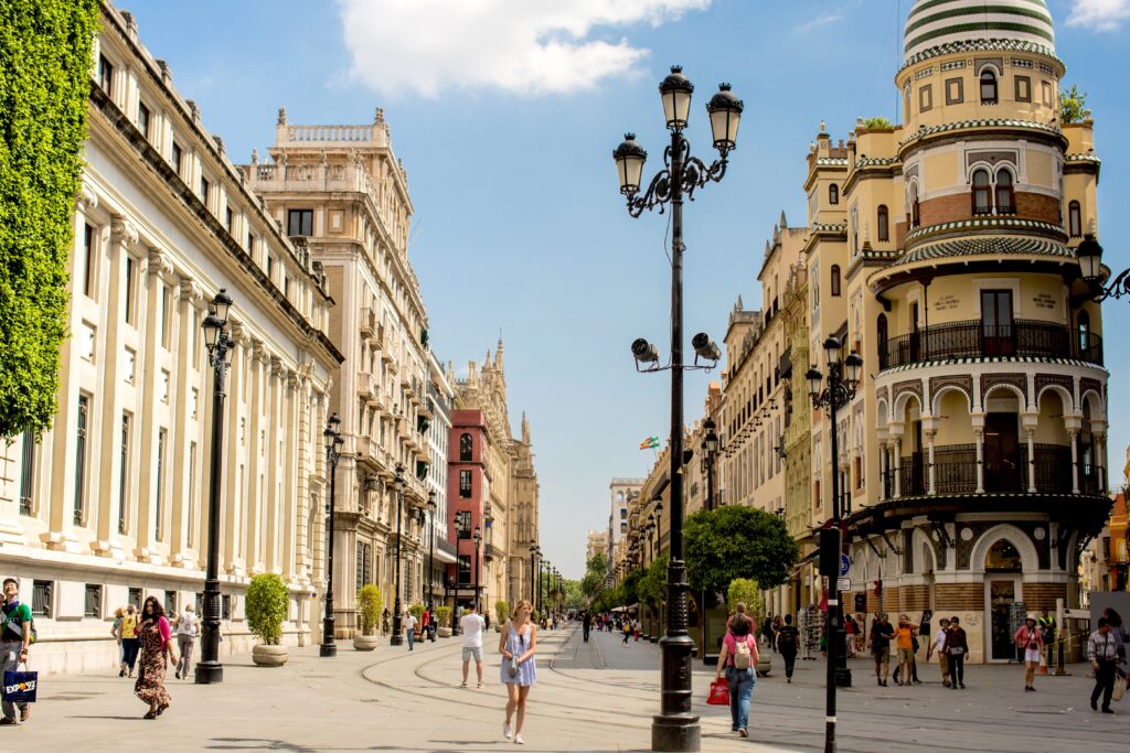 Photo of Seville city center. 