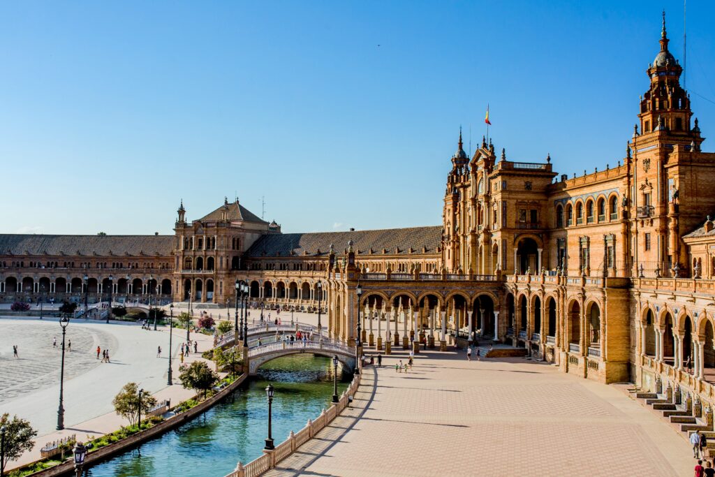 Photo of Plaza de España in Seville.