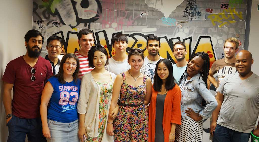 Photo of Spanish language student class.