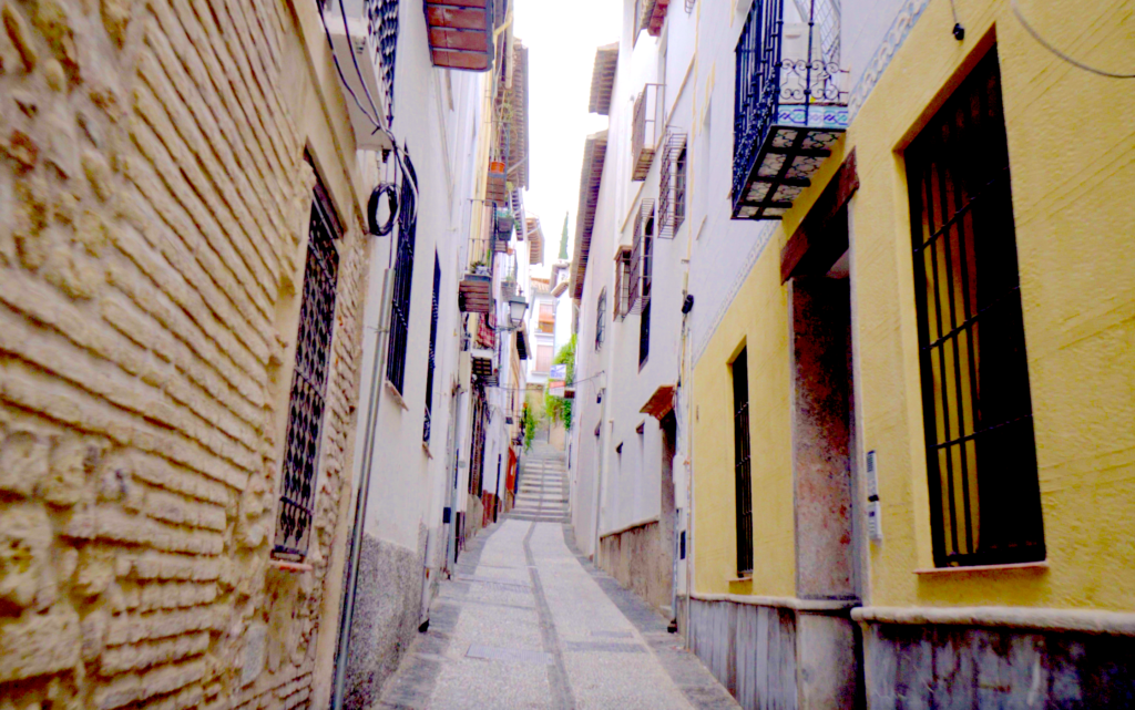 Photo of a street in Spain.