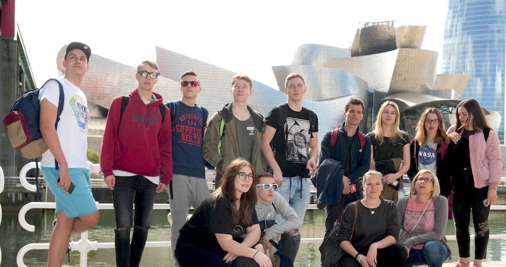 Photo of international students in Bilbao.