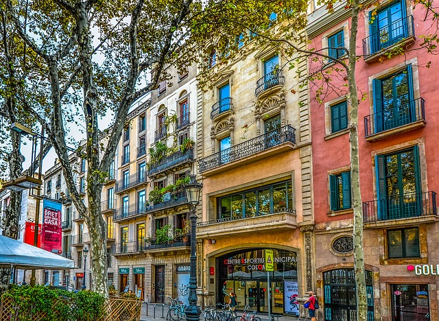 Photo of street in Barcelona.