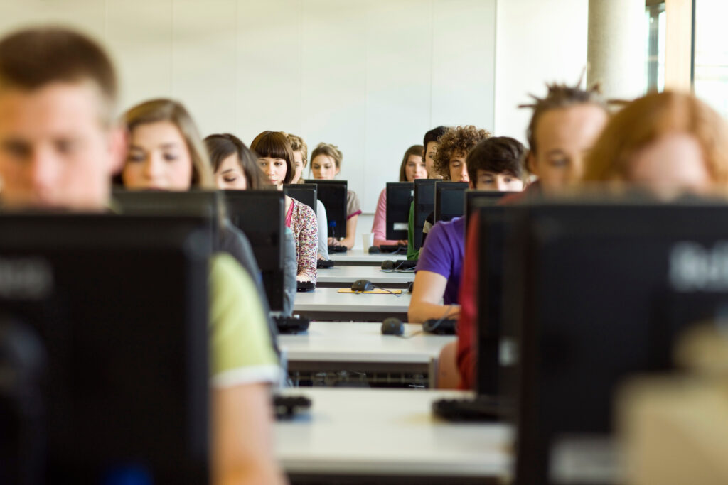 Photo of students in a classroom. 