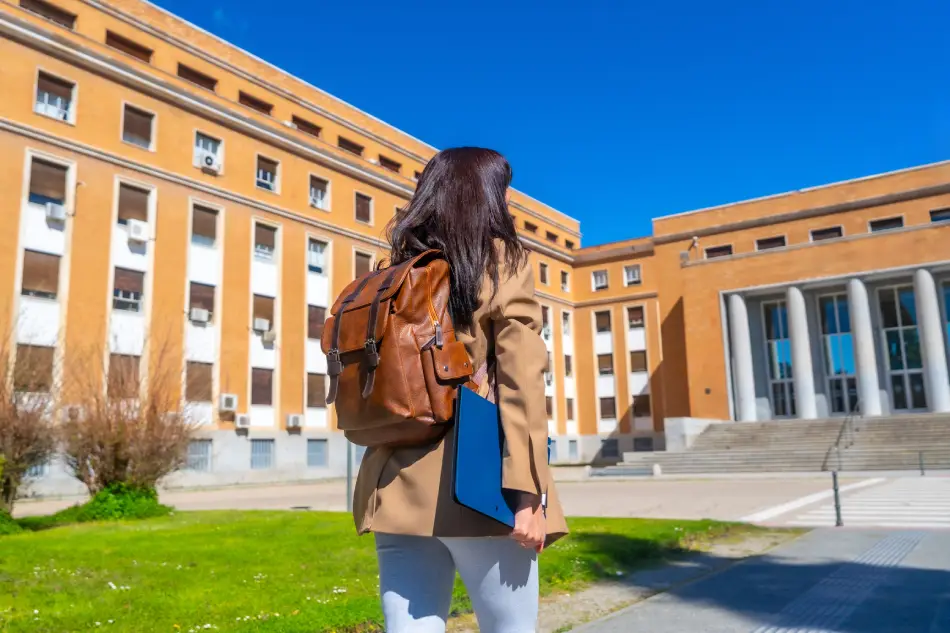 Woman at university. Woman at university.