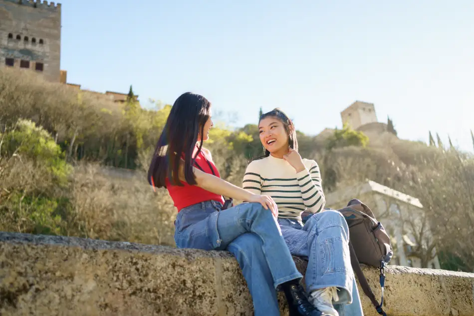 Image of students laughing. Image of students laughing.